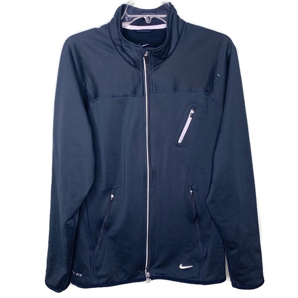 blue nike jacket zip up
